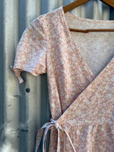 Load image into Gallery viewer, Pippa wrap dress ~ pre loved 🥰 XS/S pink tiny floral