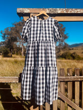 Load image into Gallery viewer, the farm frock ~ custom black or navy gingham xs s m l xl