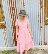 Load image into Gallery viewer, Pippa wrap dress ~ pre loved 🥰 XS/S gingham
