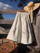 Load image into Gallery viewer, Picnic Skirt 🧺 custom made blue florals