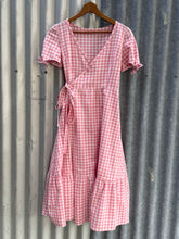 Load image into Gallery viewer, Pippa wrap dress ~ pre loved 🥰 XS/S gingham