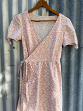 Load image into Gallery viewer, Pippa wrap dress ~ pre loved 🥰 XS/S pink tiny floral
