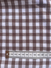 Load image into Gallery viewer, Dulcie Blouse ~ custom made mocha gingham S M L XL