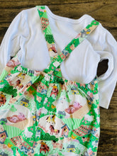 Load image into Gallery viewer, Babes Overalls 12M Green Farm