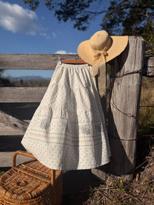 Picnic Skirt 🧺 custom made mellow yellow florals