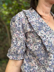 Dulcie Blouse ~ custom made ditsy florals s m l xl