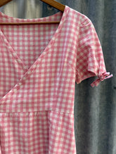 Load image into Gallery viewer, Pippa wrap dress ~ pre loved 🥰 XS/S gingham
