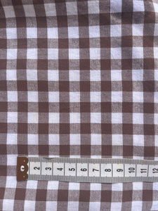 Dulcie Blouse ~ custom made mocha gingham S M L XL