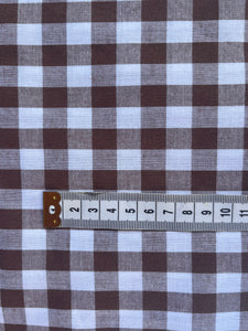 Dulcie Blouse ~ custom made mocha gingham S M L XL