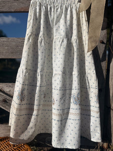 Picnic Skirt 🧺 custom made mellow yellow florals