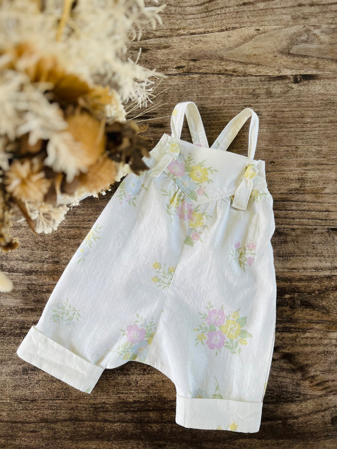Babes Overalls 3M Cream Cottage Florals