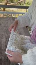Load and play video in Gallery viewer, Picnic Skirt 🧺 custom made mellow yellow florals
